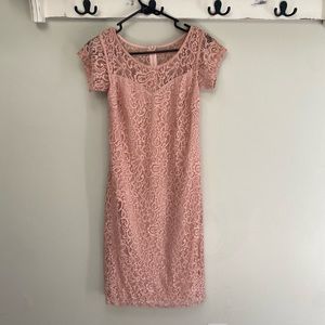 Enfocus Studio Pink Lace dress size 10